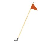 Vlag met verstelbare vlaggenmast en verlichting